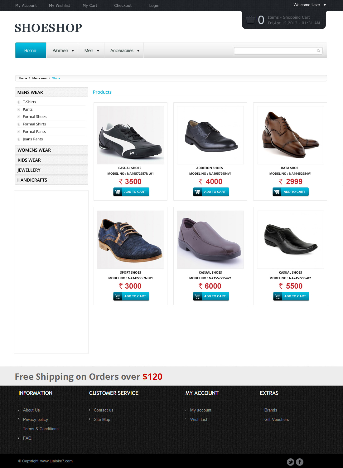 zeuscart_template_for_shoe_shop_product_list